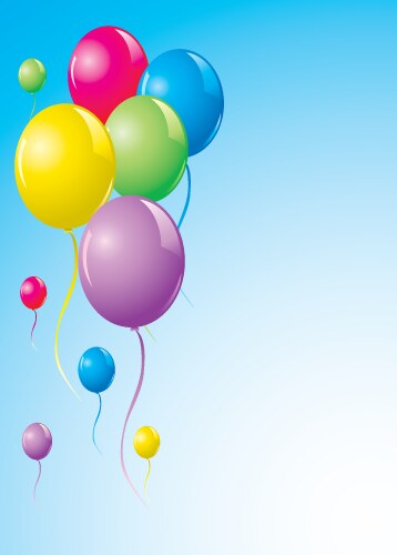 colorful balloons vector image vector image