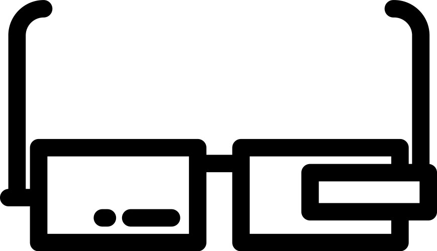 Googles icon thin linear style design isolated vector image