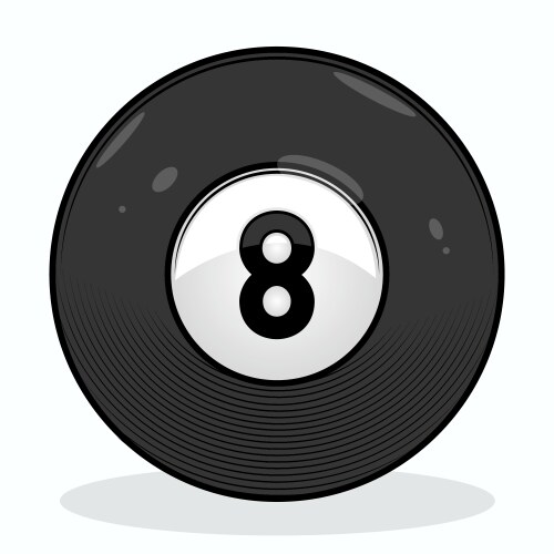 Eight ball Royalty Free Vector Image - VectorStock