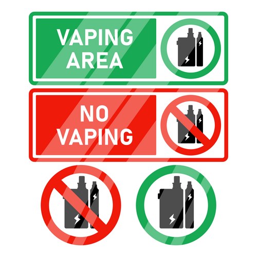 No Vaping Area Sign (61705755) – Royalty-Free Vector