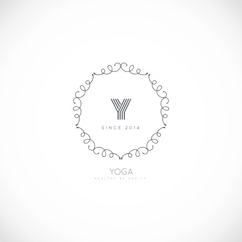 Initial mh letters decorative luxury wedding logo Vector Image