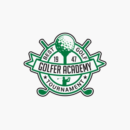 Golf club badge logo-3 Vector Image