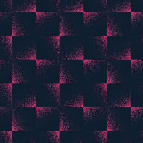 Faded rhombus grid seamless pattern trend dotted Vector Image