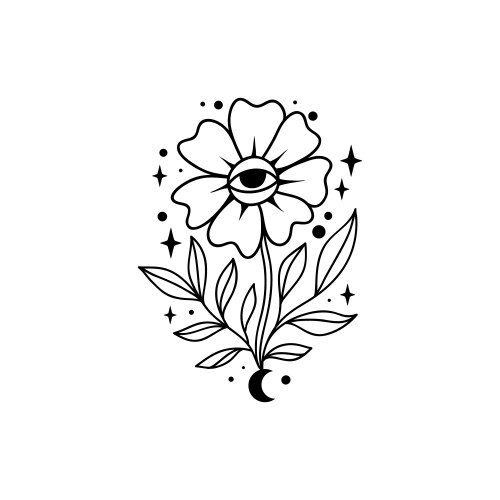 Evil eye of providence boho Vector Image