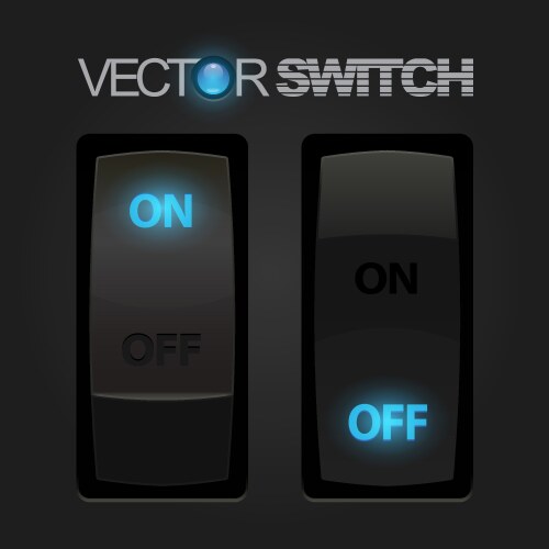 Icon on off switch Royalty Free Vector Image - VectorStock