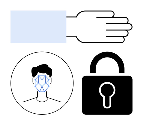 Biometrics security for face recognition and hand vector image