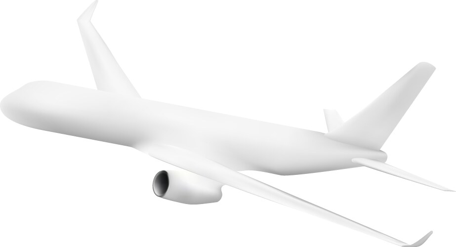 White plane isolated – Royalty-Free Vector | VectorStock