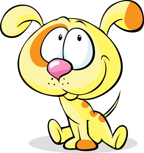 Adorable Spotted Puppy Vector Image