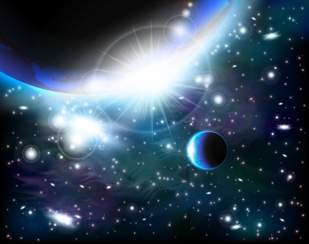 Blue stars background Royalty Free Vector Image