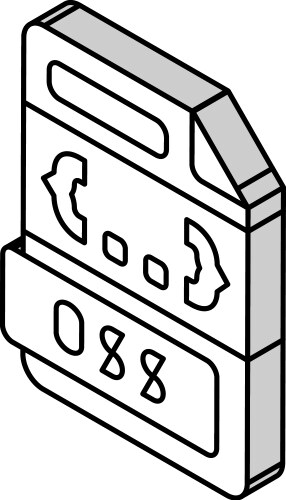 Css file format document isometric icon vector image