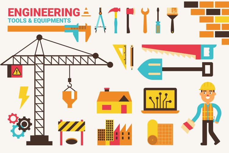 Engineering concept vector image