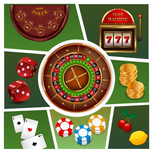 Cartoon game design ui composition Royalty Free Vector Image