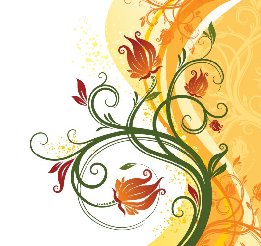 Floral graphic design Royalty Free Vector Image