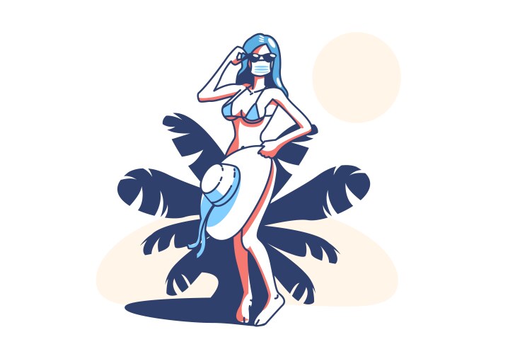 Woman Beach Vector Images (over 47,000)