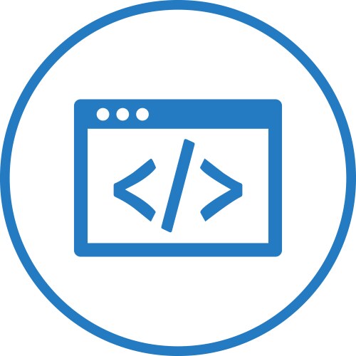 code coding html icon vector