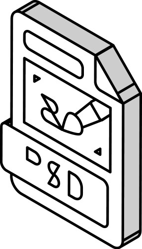 psd file format document isometric icon vector image