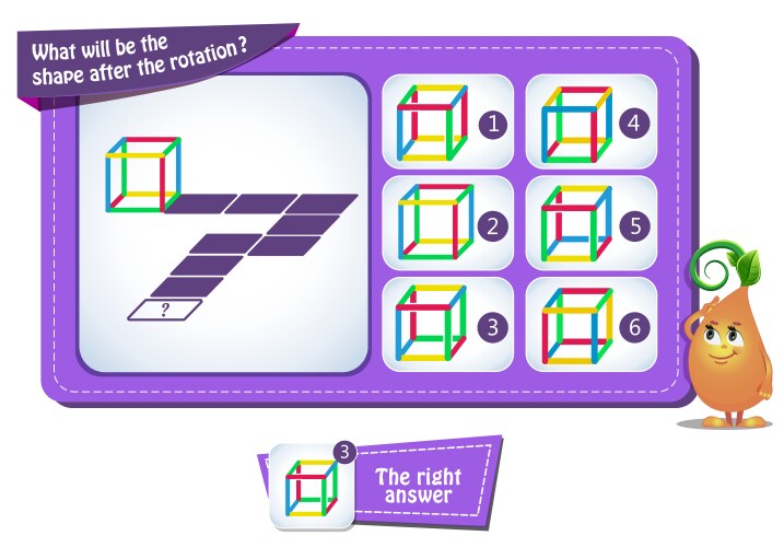 Puzzles shape rotation Royalty Free Vector Image