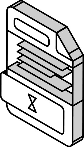 txt file format document isometric icon vector image