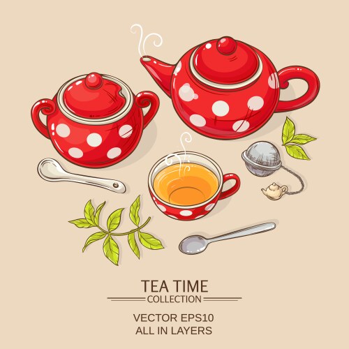 Tea party Royalty Free Vector Image - VectorStock