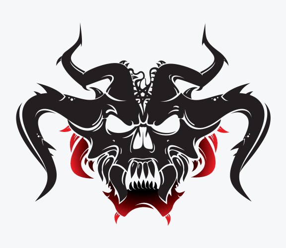 Demons head Royalty Free Vector Image - VectorStock