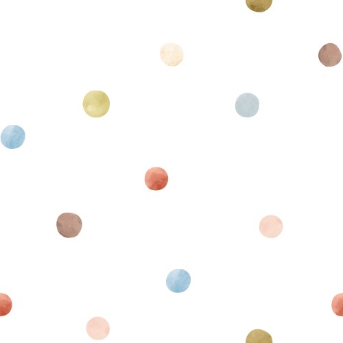 Watercolor Dot Seamless Pattern vector image