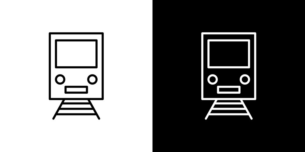 Train Icon Outline Collection – Royalty-Free Vector | VectorStock