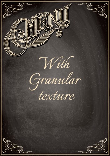 Chalkboard menu Royalty Free Vector Image - VectorStock