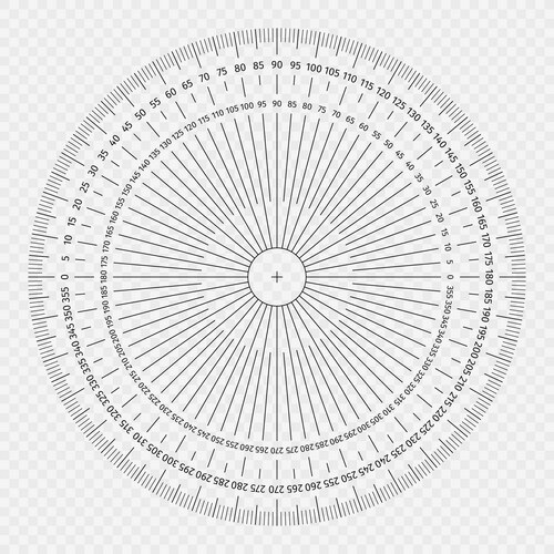 Protractor Ruler White Protractor Ruler on White Background – Royalty-Free Vector | VectorStock
