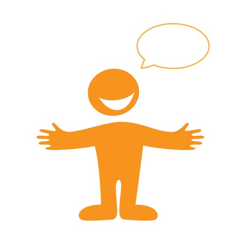 Green single speech bubble tree Royalty Free Vector Image
