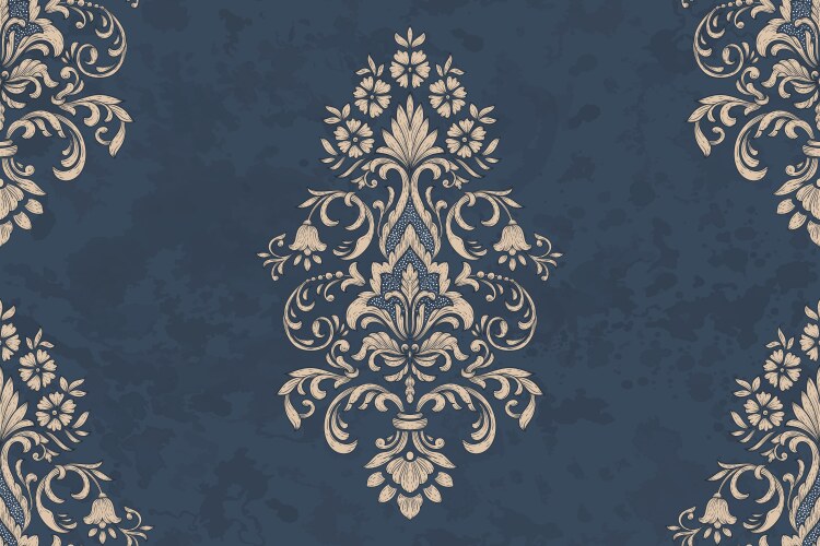 Damask seamless pattern element classical vector image