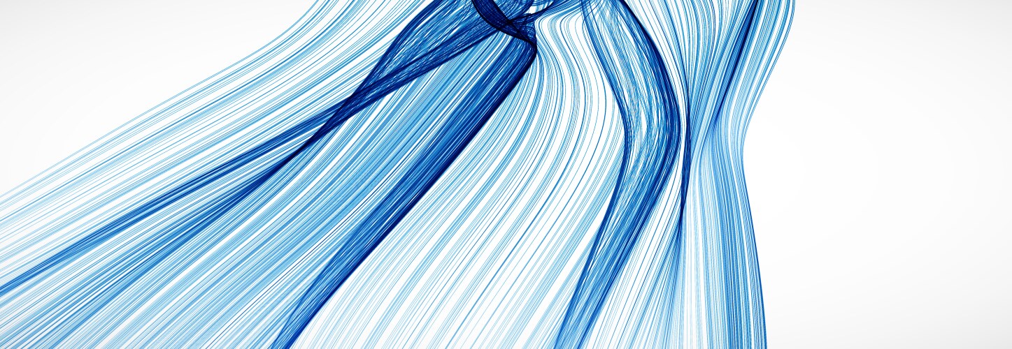 Abstract flowing wave lines design element Vector Image