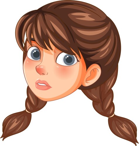 Cute Girl Royalty Free Vector Image Vectorstock