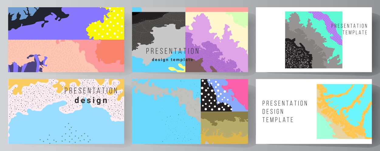 layout presentation slides design vector image