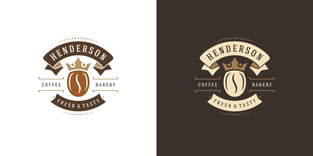 Retro Coffee Shop Logo Vector Image