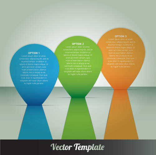 Modern infographic with 4 options circle template Vector Image