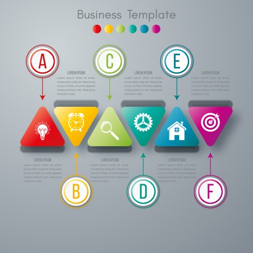 Infographic business concept with tree Royalty Free Vector