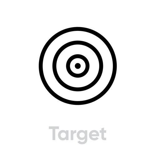 Editable target mark Vector Images & Graphics for Commercial Use ...