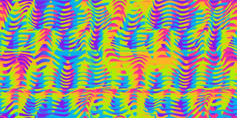 Psychedelic infinity Royalty Free Vector Image