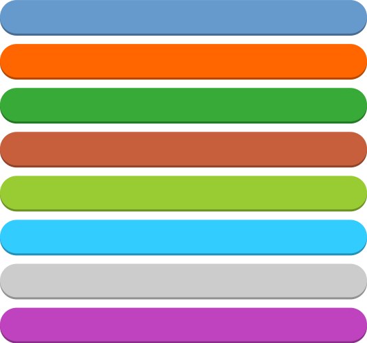 Flat blank icon empty internet color button vector image