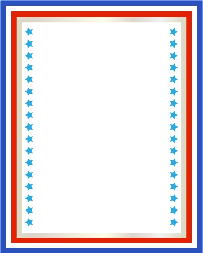 decorative american patriotic border vector