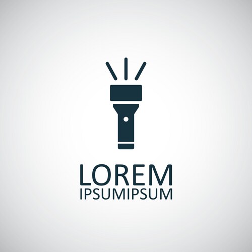 Flashlight Icon Vector Image