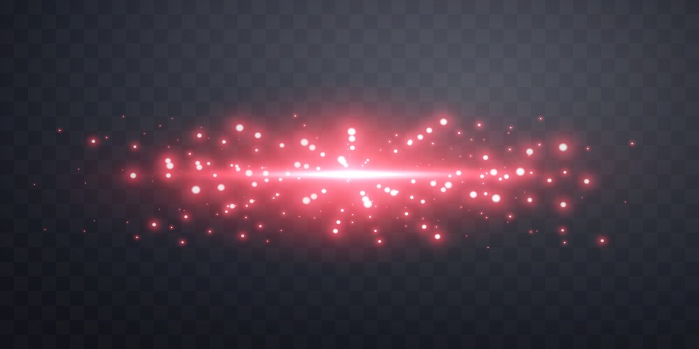 Golden light flare with transparent background Vector Image