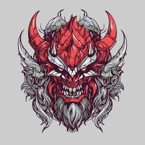 Dragon head tattoo design Vector Image