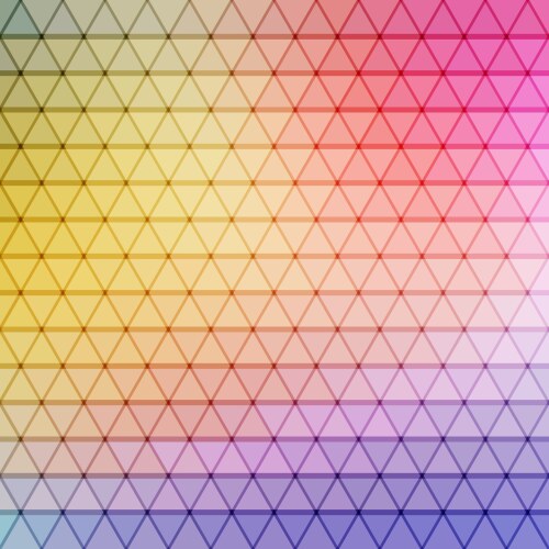 Gradient blue color and triangle polygon pattern vector image