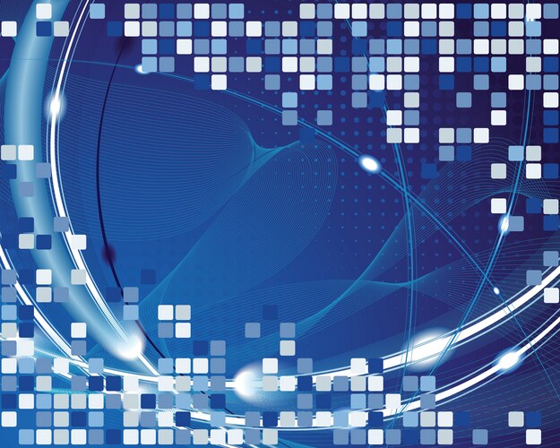 Abstract blue squares background Royalty Free Vector Image