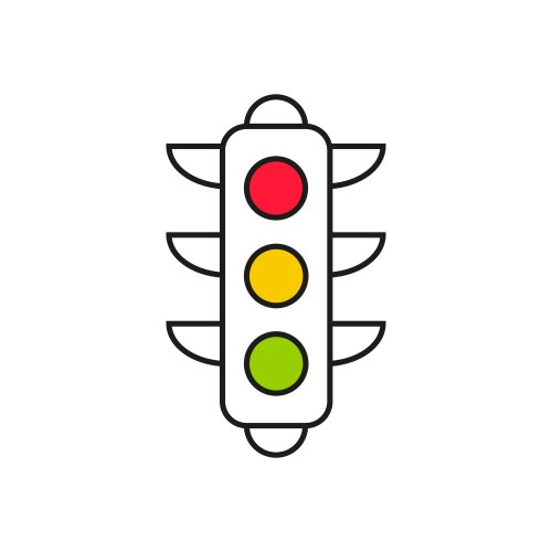 Traffic light green 104 Royalty Free Vector Image