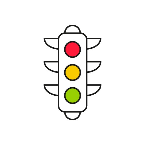 abstract background with traffic light vector