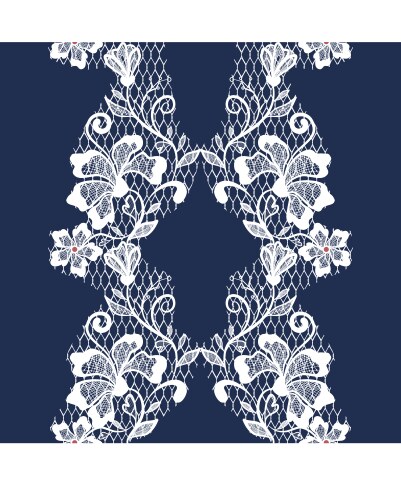 Romantic white lace seamless pattern Royalty Free Vector