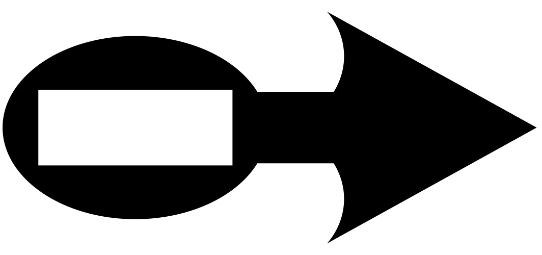 Arrow icon simple style Royalty Free Vector Image