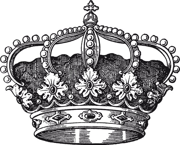 Royal crown vector image